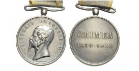 Guerra in Crimea 1856

Regno di Sardegna - Vittorio Emanuele II, medaglia per la campagna di Crimea 1856 con nastro originale, opus G. Ferraris, Ag,...