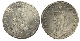 Firenze Piastra 1625/1623

Firenze, Ferdinando II Dè Medici, Piastra 1625/1623, RR Ag mm 42,4 g 32,10, BB