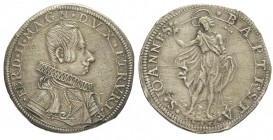 Firenze Piastra 1635

Firenze, Ferdinando II Dè Medici, Piastra 1635, RR MIR 292/6 Ag mm 43,7 g 32,39, BB-SPL