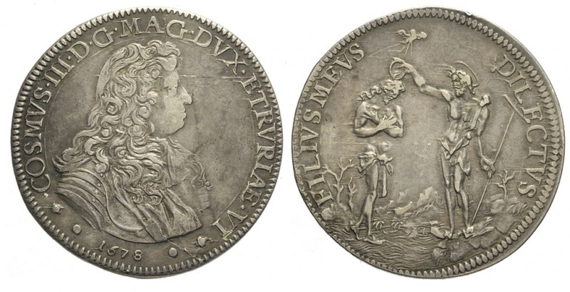 Firenze Piastra 1678

Firenze, Cosimo III Dè Medici, Piastra 1678, Ag mm 44,6 ...