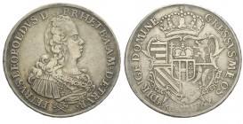 Firenze Francescone 1768

Firenze, Pietro Leopoldo di Lorena, Francescone 1768 busto a d., Rara Ag mm 42,8 g 27,14, q.BB