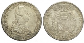 Firenze Francescone 1778

Firenze, Pietro Leopoldo di Lorena, Francescone 1778, Rara Ag mm 42 g 27,40, q.SPL