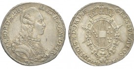 Firenze 2 Paoli 1780

Firenze, Pietro Leopoldo di Lorena, 2 Paoli 1780, RR Ag mm 27,3 g 5,45, graffio al dritto altrimenti q.SPL