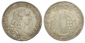 Firenze Paolo 1788

Firenze, Pietro Leopoldo di Lorena, Paolo 1788, Rara Ag mm 23,6 g 2,62, SPL