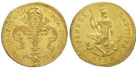 Firenze Ruspone 1799

Firenze, Ferdinando III di Lorena, Ruspone 1799, RRRR Au mm 27 g 10,45, BB-SPL