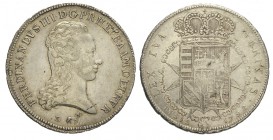 Firenze Francescone 1798

Firenze, Ferdinando III di Lorena, Francescone 1798, Rara Ag mm 41 g 27,36, BB-SPL