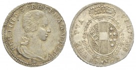 Firenze 1/2 Paolo 1792

Firenze, Ferdinando III di Lorena, Mezzo Paolo 1792, Ag mm 18 g 1,31, SPL
