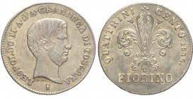 Firenze Fiorino 1844

Firenze, Leopoldo II di Lorena, Fiorino 1844, Non comune Ag mm 24 g 6,80, SPL