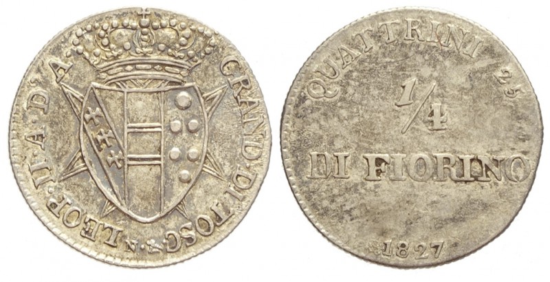 Firenze 1/4 Fiorino 1827

Firenze, Leopoldo II di Lorena, Quarto di Fiorino 18...
