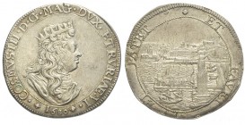 Livorno Tollero 1680

Livorno, Cosimo III Dè Medici, Tollero 1680, RRR Ag mm 40,3 g 27,09, q.SPL