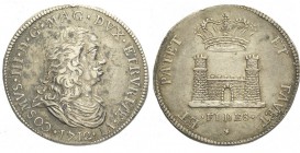 Livorno Tollero 1712

Livorno, Cosimo III Dè Medici, Tollero 1712, Rara Ag mm 42,7 g 27,04, BB-SPL