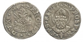 Reggio Emilia 2 Soldi 1471-1505

Reggio Emilia, Ercole I d'Este (1471-1505), Grosso da 2 Soldi con la macina, Rara Ag mm 17,5 g 0,95 bella patina, u...