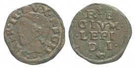 Reggio Emilia Bagattino 1534-1559

Reggio Emilia, Ercole II d'Este (1534-1559), Bagattino con legenda, non comune MIR 1326 Cu mm 15,5 g 1,46 BB-SPL