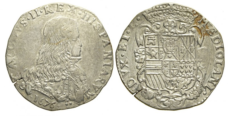 Milano Filippo 1676

Milano, Carlo II, Filippo 1676, Ag mm 41,7 g 27,79, metal...