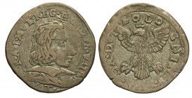 Modena 2 Bolognini 1629-1658

Modena, Francesco I d'Este (1629-1658), 2 Bolognini, RR MIR 802 Mi mm 19 g 1,77 buon BB