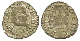 Modena Sesino 1629-1658

Modena, Francesco I d'Este (1629-1658), Sesino, Rara MIR 804 Mi mm 17,5 g 0,74 molto rara in questa conservazione con piena...