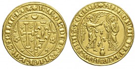 Napoli Saluto d'oro 1266-1285

Napoli, Carlo I d'Angiò (1266-1285), Saluto d'oro, RR Au mm 22,5 g 4,36 ottimo esemplare di alta conservazione, SPL-F...