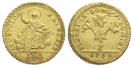 Roma Doppia 1790

Roma, Pio VI, Doppia 1790, Au mm 22,5 g 5,47, SPL