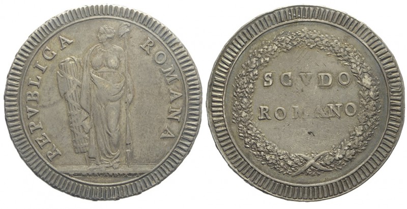 Roma Scudo 1798-1799

Roma, Prima Repubblica Romana (1798-1799), Scudo, Rara A...