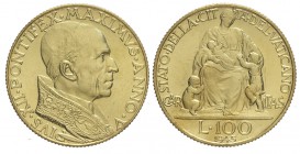 Roma 100 Lire 1943

Roma, Pio XII, 100 Lire 1943, RR (1000 pezzi coniati) Au mm 20,7 g 5,19, q.FDC