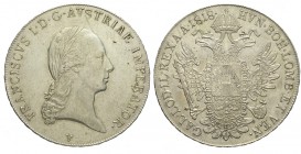 Venezia Tallero 1818

Venezia, Francesco I d'Asburgo Lorena, Tallero di Convenzione 1818, Non comune Ag mm 41 g 28,06, SPL