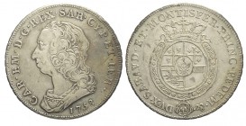 Savoia Scudo 1758

Savoia, Carlo Emanuele III, Scudo 1758, Non comune Ag mm 44 g 35,00, buon BB