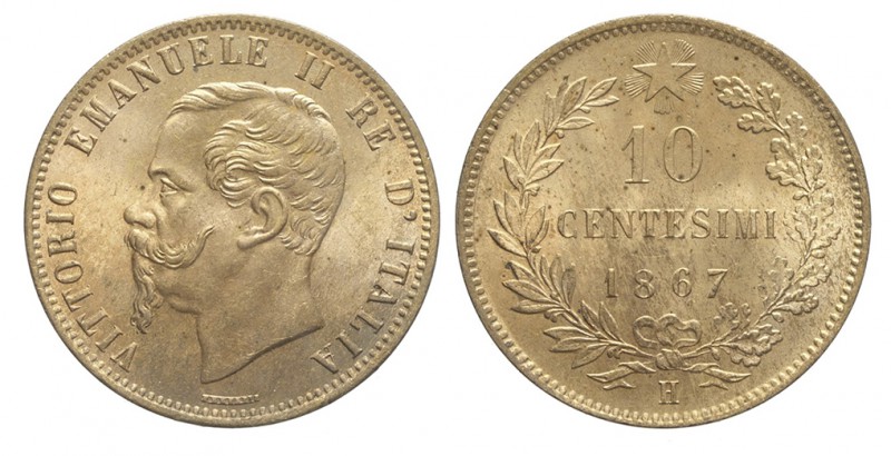 10 Centesimi 1867 H

Regno d'Italia, Vittorio Emanuele II, 10 Centesimi 1867 H...