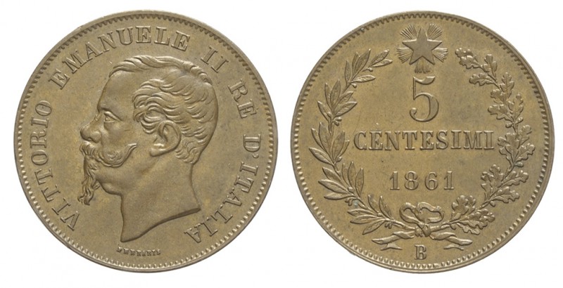 5 Centesimi 1861 B

Regno d'Italia, Vittorio Emanuele II, 5 Centesimi 1861 B, ...