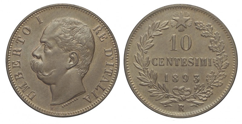 10 Centesimi 1893 R

Regno d'Italia, Umberto I, 10 Centesimi 1893 R, Non comun...