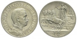 2 Lire 1910

Regno d'Italia, Vittorio Emanuele III, 2 Lire 1910, Rara Ag mm 27 g 10,00, SPL-FDC