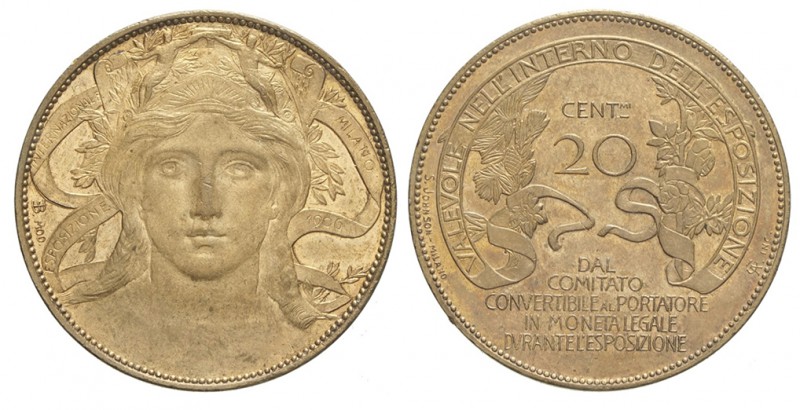 20 Centesimi 1906

Regno d'Italia, Vittorio Emanuele III, Gettone da 20 Centes...
