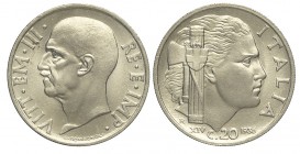 20 Centesimi 1936

Regno d'Italia, Vittorio Emanuele III, 20 Centesimi 1936, RR Ni mm 21,5 g 4,12, esemplare di grande freschezza, FDC