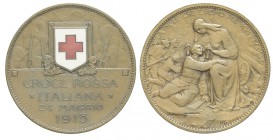 10 Centesimi 1915

Regno d'Italia, Vittorio Emanuele III, Gettone da 10 Centesimi 1915 a favore della Croce Rossa Italiana, Cu mm 31 SPL-FDC