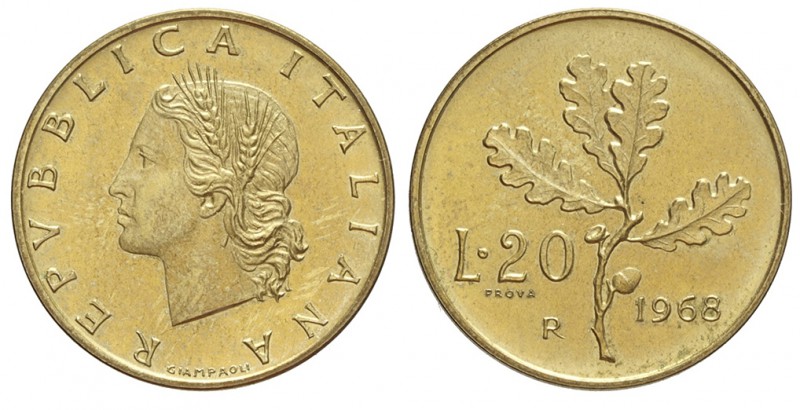 20 Lire 1968 Prova

Repubblica Italiana, Monetazione in Lire, 20 Lire 1968 Pro...