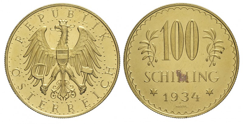 Austria 100 Schilling 1934

Austria, Republic, 100 Schilling 1934, Au mm 33,5 ...