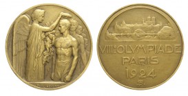Francia Olimpiadi 1924

France - Medaglia ufficiale data a tutti i partecipanti dell'Olimpiade francese del 1924, opus R. Benard, Br, 54mm, 71g, RR,...