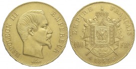 France 100 Francs 1858

France, Napoleon III, 100 Francs 1858 A, Au mm 35 g 32,25, SPL