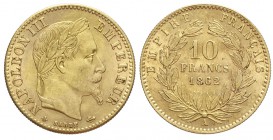 France 10 Francs 1862

France, Napoleon III, 10 Francs 1862 A, Au mm 19 g 3,21, SPL