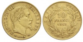 France 10 Francs 1868

France, Napoleon III, 10 Francs 1868 A, Au mm 19 g 3,21, BB-SPL