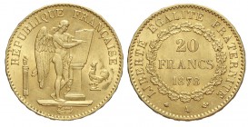 France 20 Francs 1878

France, Third Republic, 20 Francs 1878 A, Au mm 21 g 6,45, q.FDC