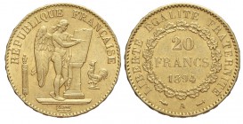 France 20 Francs 1894

France, Third Republic, 20 Francs 1894 A, Non comune Au mm 21 g 6,45, SPL