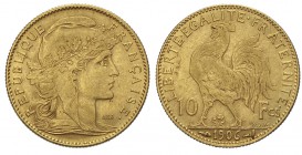 France 10 Francs 1906

France, 10 Francs 1906, Au mm 19 g 3,22, BB-SPL
