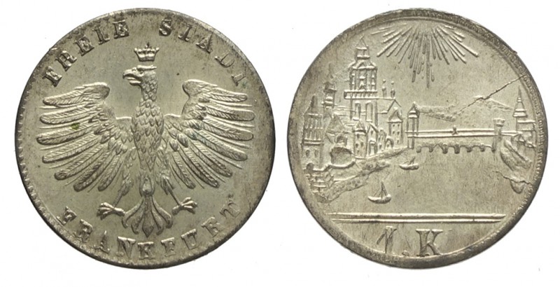 Germany Kreuzer (1839)

Germany, Frankfurt, Kreuzer nd (1839), Mi mm 14 g 0,80...
