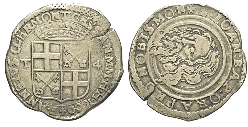 Malta 4 Tarì 1660

Malta, Fra Annet de Clermont Gessan, 4 Tarì 1660, RRR Reste...