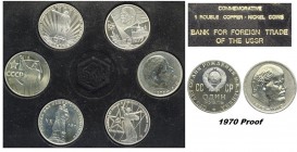 Russia Rouble Proof Set 1965-1982

Russia, CCCP, Rouble Proof Set 1965-1982, Original struck, no restrike, Y-135.1 Proof, Y-140.1 Proof, Y-141 Proof...