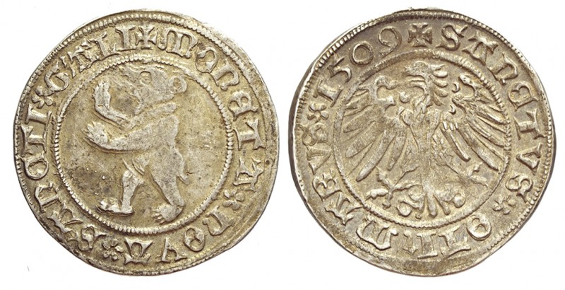 Switzerland Dicken 1509

Switzerland, St. Gallen, Dicken 1509, Ag mm 30 g 9,78...