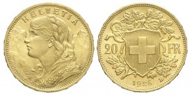 Switzerland 20 Francs 1926

Switzerland, Confederation, 20 Francs 1926, Rara Au mm 21,5 g 6,45, FDC