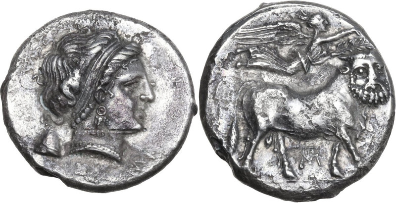 Greek Italy. Central and Southern Campania, Neapolis. AR Didrachm, 320-300 BC. O...