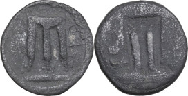 Greek Italy. Bruttium, Kroton. AR Drachm, 530-500 BC. Obv. Tripod. Rev. Incuse tripod. HN Italy 2076. AR. 2.30 g. 16.80 mm. Good F.
