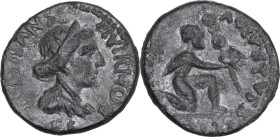 Augustus (27 BC - 14 AD) . Fourreé Denarius, P. Petronius Turpilianus, moneyer, Rome mint. Obv. TVRPILIANVS III VIR / FERON. Diademed and draped bust ...